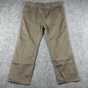 PrAna Pants Mens 42x30 Brown Slim Fit 5 Pocket Casual Chino Hiking Outdoor